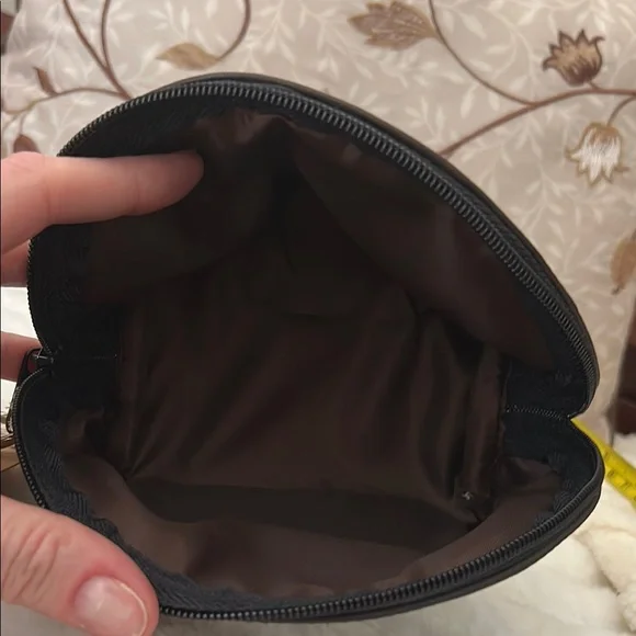 John Erdos Gallery Boho Artisan Wristlet Makeup Bag Cosmetic Pouch Leather Strap - Picture 9 of 9